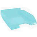 Bac à courrier Exacompta COMBO MIDI Aquarel, pour documents au format A4+, empilable, porte-étiquette, plastique, vert pastel
