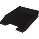 Bac à courrier Helit The Green Staff, pour format A4-C4, empilable en quinconce, plastique recyclé, noir, 5 pcs.