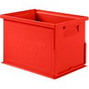 Bac à empiler série 14/6-3 S, en polypropylène, avec poignée encastrée, L 310 x l. 210 x H 197 mm, 9,3 L, rouge