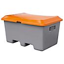 Bac à sel ou à sable avec garde au sol, sans ouverture de prélèvement 400 L, L 1210 x l. 820 x H 680 mm