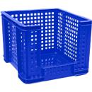 Bac ajouré Really Useful Boxes, en polyester, 35 L, ouverture à l'avant, bleu