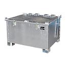 Bac d'entrepôt pour batteries au lithium-ion de type LIL 280, tôle d’acier, couvercle verrouillable, empilable 3 fois, l. 1200 x P 1000 mm