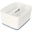 Bac de rangement MyBox Leitz, format A4, pour ustensiles, blanc/gris