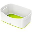 Bac de rangement MyBox Leitz, format A5, en plastique, pour ustensiles, blanc/vert