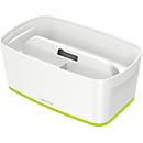 Bac de rangement MyBox Leitz, format A5, pour ustensiles, blanc/vert