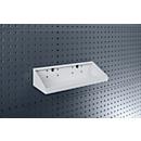 Bac de rangement perforé Bott Perfo M1, L 450 x P 170 x H 105/30 mm, aluminium, gris clair RAL 7035