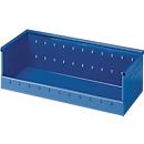 Bac de rayonnage, en tôle d'acier, l. 980 x P 485 x H 300 mm, bleu