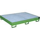 Bac de rayonnage type RW/RW 1800, avec caillebotis, vert RAL6011