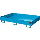 Bac de rayonnage type RW/RW 1800, sans caillebotis, bleu RAL5012