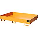 Bac de rayonnage type RW/RW 1800, sans caillebotis, orange RAL2000