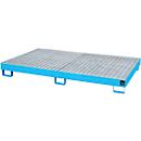 Bac de rayonnage type RW/RW 2200-1, avec caillebotis, bleu RAL5012