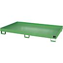 Bac de rayonnage type RW/RW 2200-1, sans caillebotis, vert RAL6011