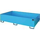Bac de rayonnage type RW/RW 2200-2, sans caillebotis, bleu RAL5012