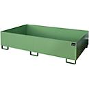 Bac de rayonnage type RW/RW 2200-2, sans caillebotis, vert RAL6011