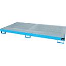 Bac de rayonnage type RW/RW 2700-1, avec caillebotis, bleu RAL5012