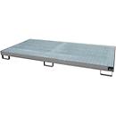 Bac de rayonnage type RW/RW 2700-1, avec caillebotis, gris RAL7005