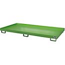 Bac de rayonnage type RW/RW 2700-1, sans caillebotis, vert RAL6011