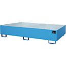 Bac de rayonnage type RW/RW 2700-2, avec caillebotis, bleu RAL5012