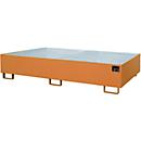 Bac de rayonnage type RW/RW 2700-2, avec caillebotis, orange RAL2000