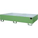 Bac de rayonnage type RW/RW 2700-2, avec caillebotis, vert RAL6011
