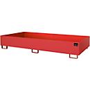 Bac de rayonnage type RW/RW 2700-2, sans caillebotis, rouge RAL3000