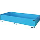 Bac de rayonnage type RW/RW 2700-3, sans caillebotis, bleu RAL5012