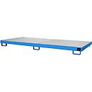 Bac de rayonnage type RW/RW 3300-1, avec caillebotis, bleu RAL5012