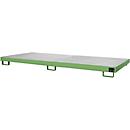Bac de rayonnage type RW/RW 3300-1, avec caillebotis, vert RAL6011