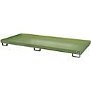 Bac de rayonnage type RW/RW 3300-1, sans caillebotis, vert RAL6011