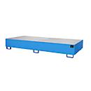 Bac de rayonnage type RW/RW 3300-2, avec caillebotis, bleu RAL5012