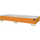 Bac de rayonnage type RW/RW 3300-2, avec caillebotis, orange RAL2000