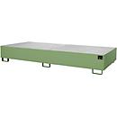 Bac de rayonnage type RW/RW 3300-2, avec caillebotis, vert RAL6011