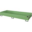 Bac de rayonnage type RW/RW 3300-2, sans caillebotis, vert RAL6011