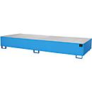 Bac de rayonnage type RW/RW 3600-3, avec caillebotis, bleu RAL5012