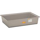 Bac de rétention 220/2 - en plastique renforcé de fibres de verre (PVR) - 220 litres - pour 2 fûts de 220 litres - L 1280 x l. 850 x H 270 mm - sans caillebotis