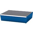 Bac de rétention ASECOS, en acier, avec grille, capacité de 60 litres, L 635 x P 785 x H 178 mm, laqué