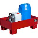 Bac de rétention AW60-1 rouge RAL3000