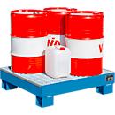 Bac de rétention AW60/2 M - 65 litres - L 900 x l. 800 x H 220 mm - bleu RAL 5012