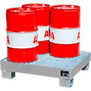 Bac de rétention AW60/2 M - 65 litres - L 900 x l. 800 x H 220 mm - galvanisé