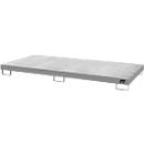Bac de rétention Bauer type AW8, gris souris (RAL 7005)
