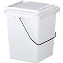 Bac de tri sélectif, 10 litres, blanc