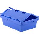 Bac emboîtable et gerbable KMB DH617 KONISCHE, avec couvercle, 29 L