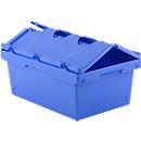 Bac emboîtable et gerbable KMB DH622 KONISCHE, avec couvercle, 38 L