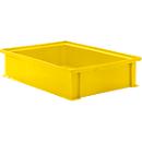 Bac gerbable série 14/6-2G, en polypropylène, avec poignée encastrée, capacité 10,3 L, jaune