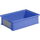 Bac gerbable série 14/6-2H, en polypropylène, avec poignée encastrée, 12 l, bleu