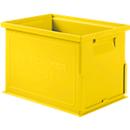 Bac gerbable série 14/6-3 S, en polypropylène, avec poignée encastrée, capacité 9,3 L, jaune
