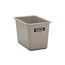 Bac rectangulaire standard, gris, 200 L haut