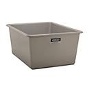 Bac rectangulaire standard, PRV, 1500 L, gris
