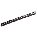 Baguettes à relier en plastique Fellowes, format 8 mm, 100 p., pour perforelieuses, noir, 100