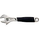 Bahco Rollgabelschlüssel 9070C, SW max. 20 mm, Länge 158 mm, Hochleistungsstahl, mit Einstellskala, Sechskant
